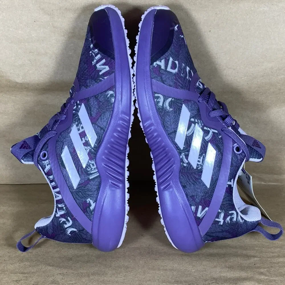 Adidas FortaRun X Tech Shoes GIRLS 3.5 Running Purple Grey White Lavender EF9708